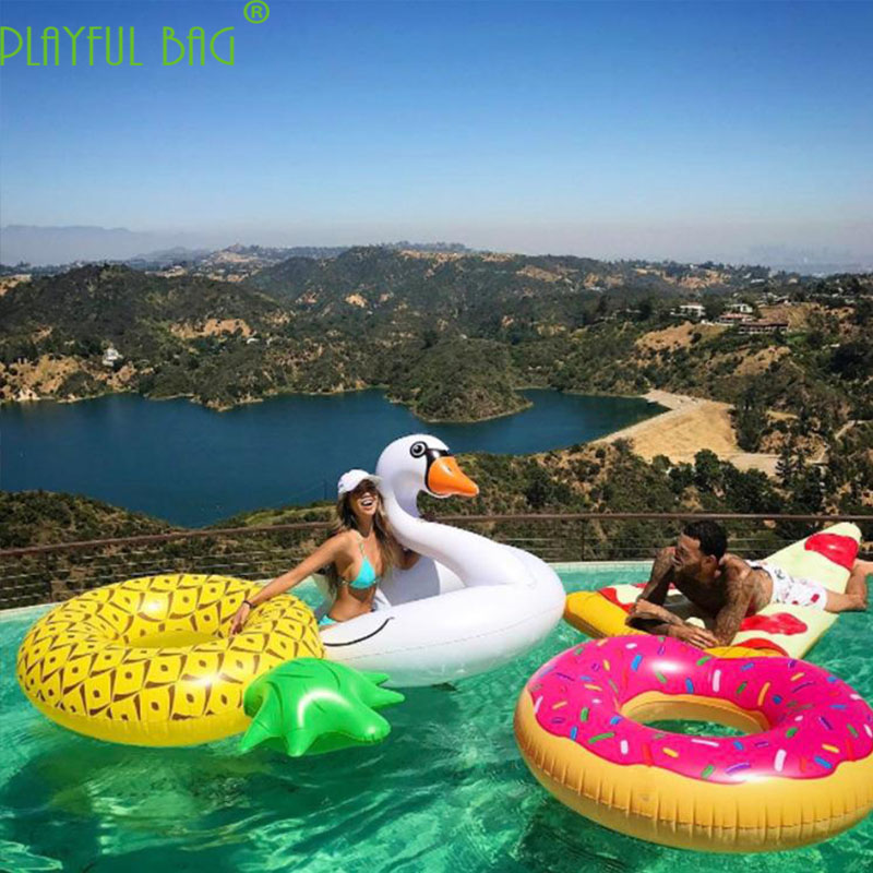 Pool Float Ring Inflatable - Nadmuchiwany ananas basen duża impreza nadmuchiwane