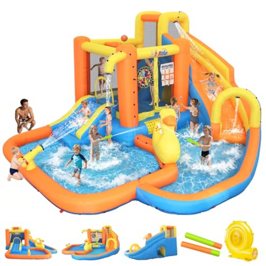 Water Slide Inflatable - Nadmuchiwany park wodny na podwórko dla