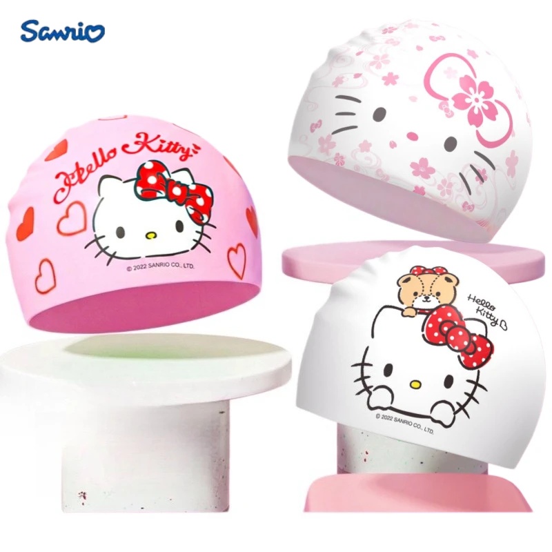 Pool Cover Waterproof - Anime Hello Kitty Czapka do pływania