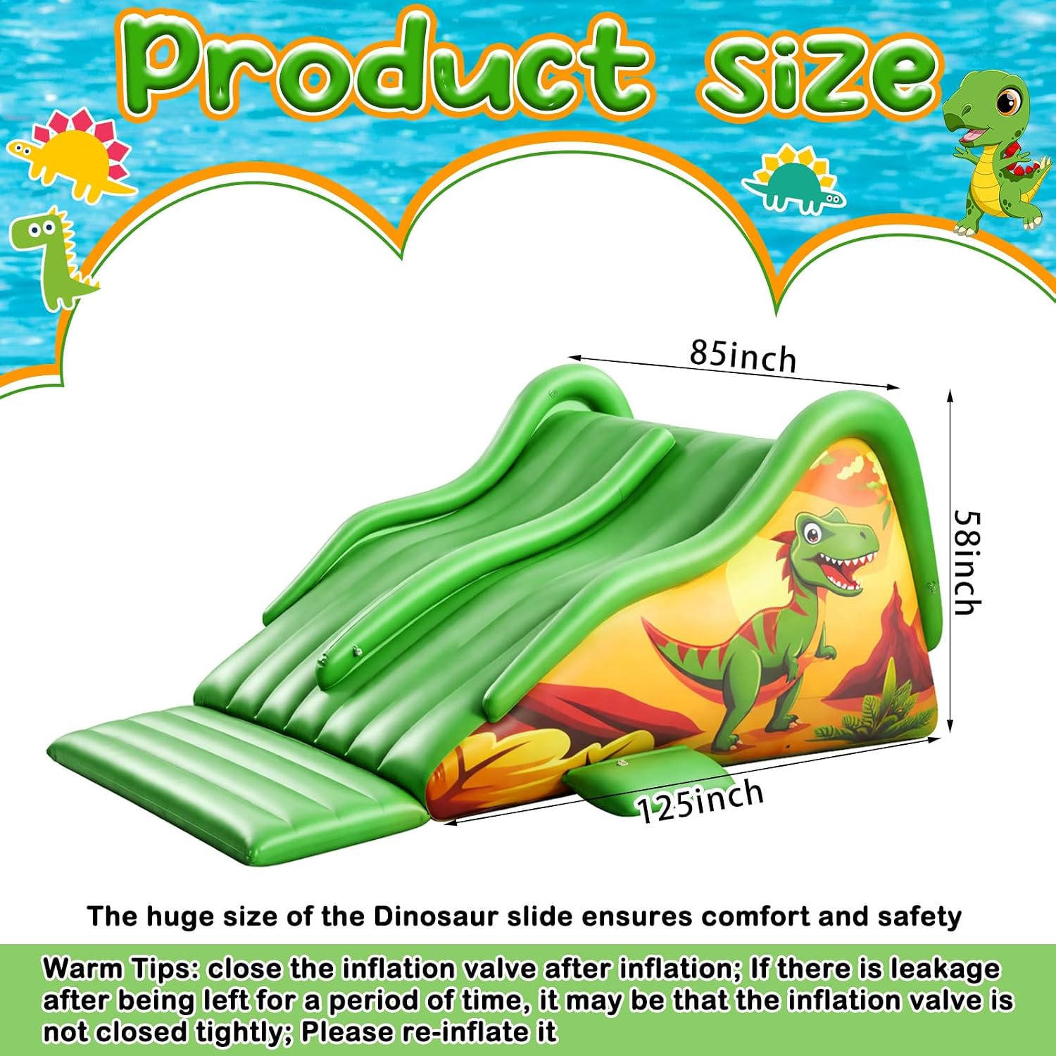 125-calowa, gigantyczna, nadmu – Water Slide Inflatable recenzja i cena