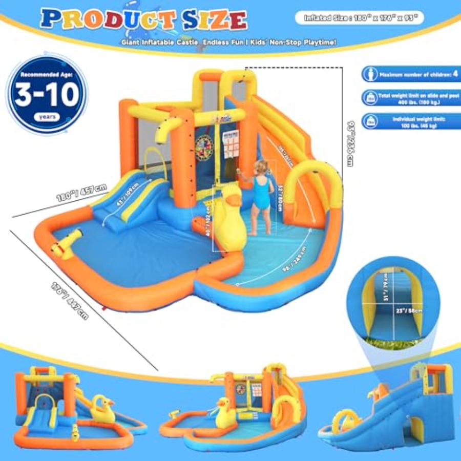 Nadmuchiwany park wodny na pod – Water Slide Inflatable recenzja i cena