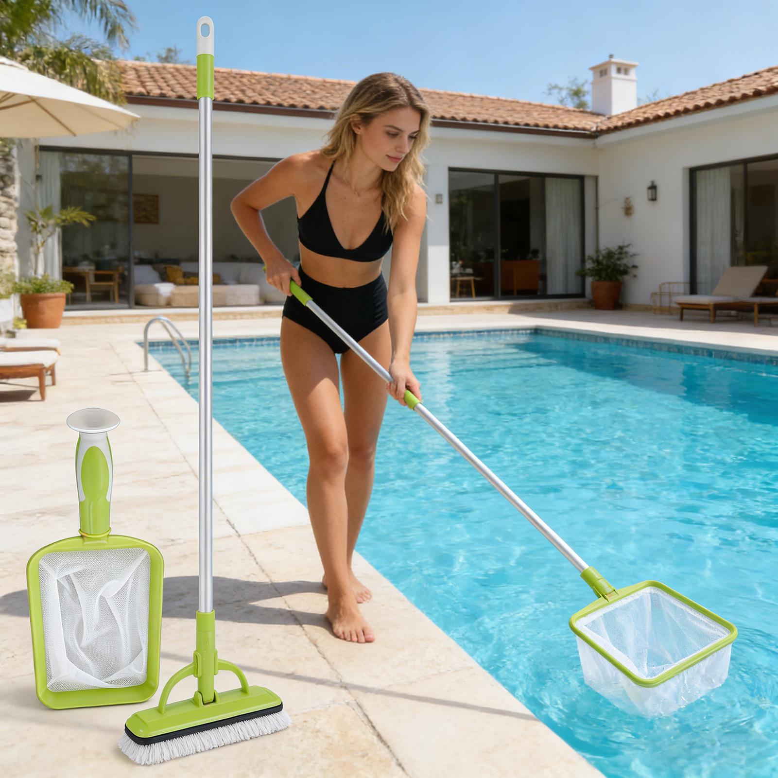 Zielona przenośna siatka do cz – Pool Skimmer Net recenzja i cena