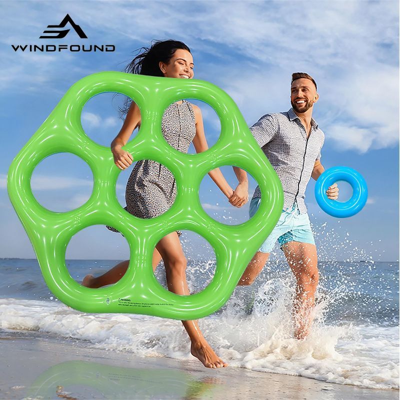 Nadmuchiwana sześciokątna gra  – Pool Float Ring Inflatable recenzja i cena