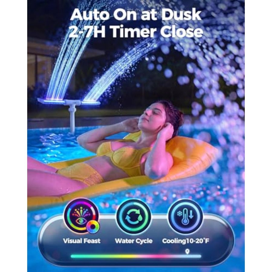 Solarna fontanna do basenu, do – Pool Light Solar Rechargeable recenzja i cena