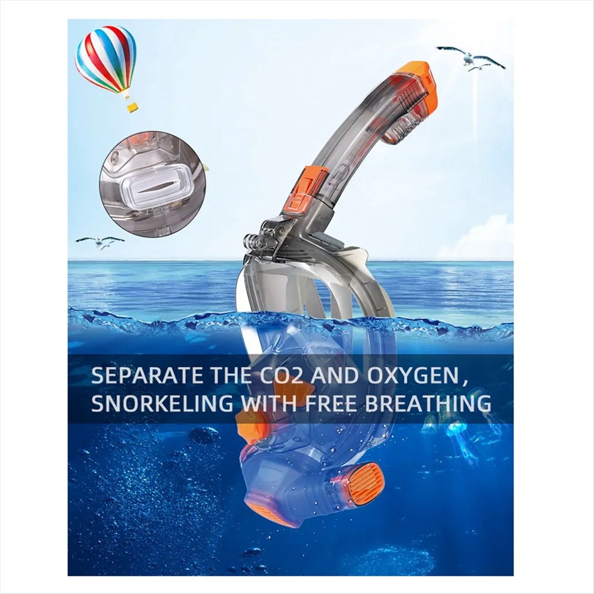 Maska do snorkelingu T22C dla  – Snorkel Mask Full Face recenzja i cena
