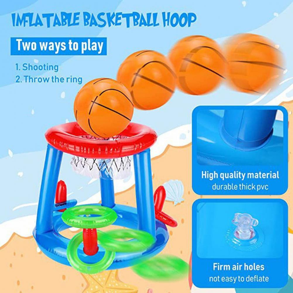 Nadmuchiwany zestaw do koszykó – Pool Float Ring Inflatable recenzja i cena