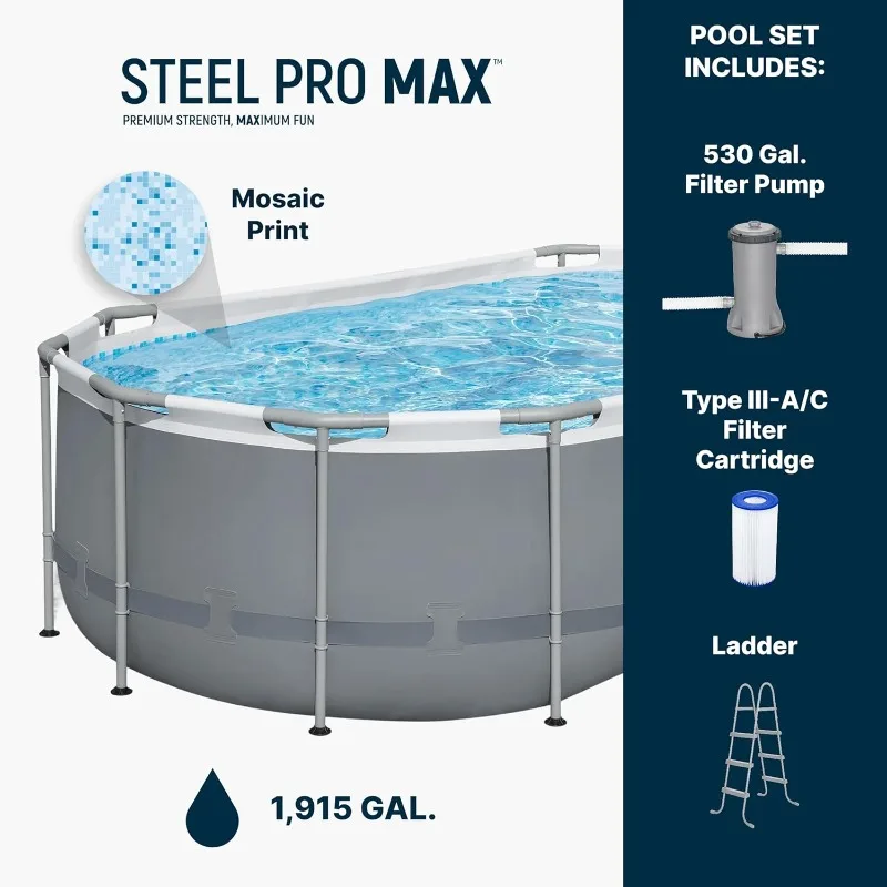 Bestway Steel Pro MAX 14' x 8' – Pool Ladder Above Ground recenzja i cena