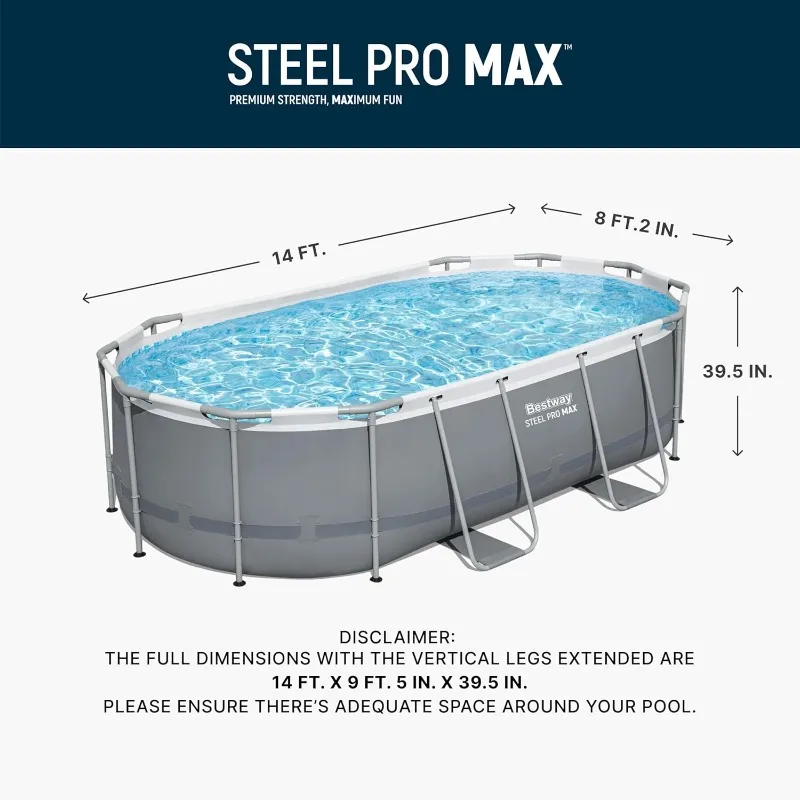 Bestway Steel Pro MAX 14' x 8' – Pool Ladder Above Ground recenzja i cena