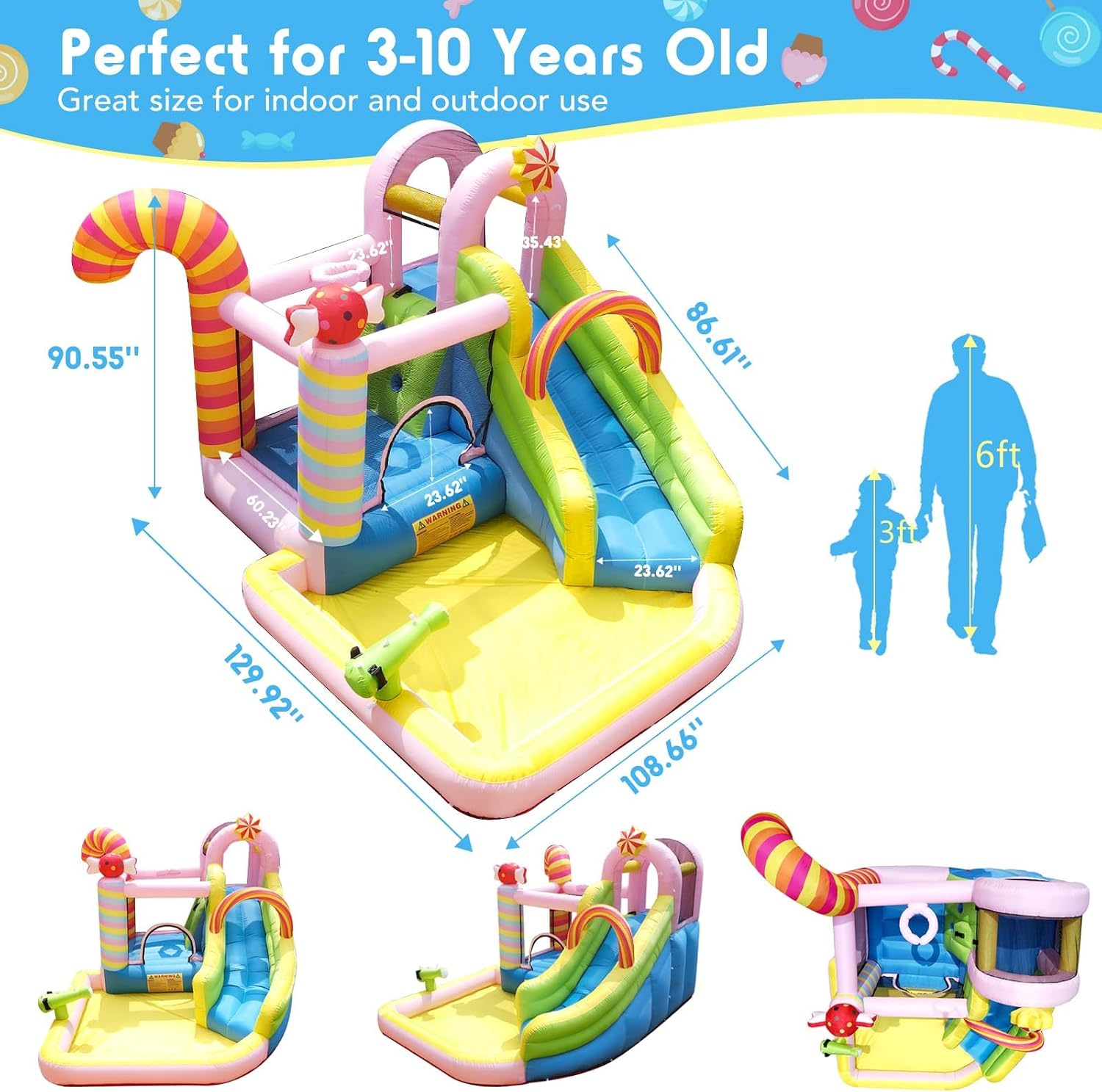 Duży, dmuchany dom do zabawy z – Water Slide Inflatable recenzja i cena